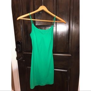 Green Sheer Dress 100% Silk